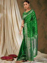 Womens Fashion Ethnic Green Color Sarees-MLSHWSA1194GRN0ONE